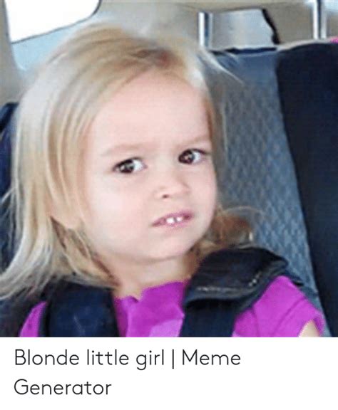 little blonde girl meme